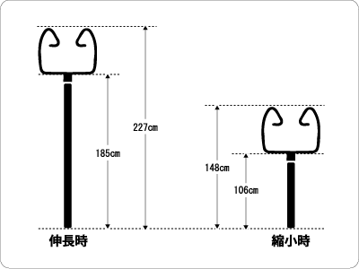 代引き不可】安全さすまた御用1号